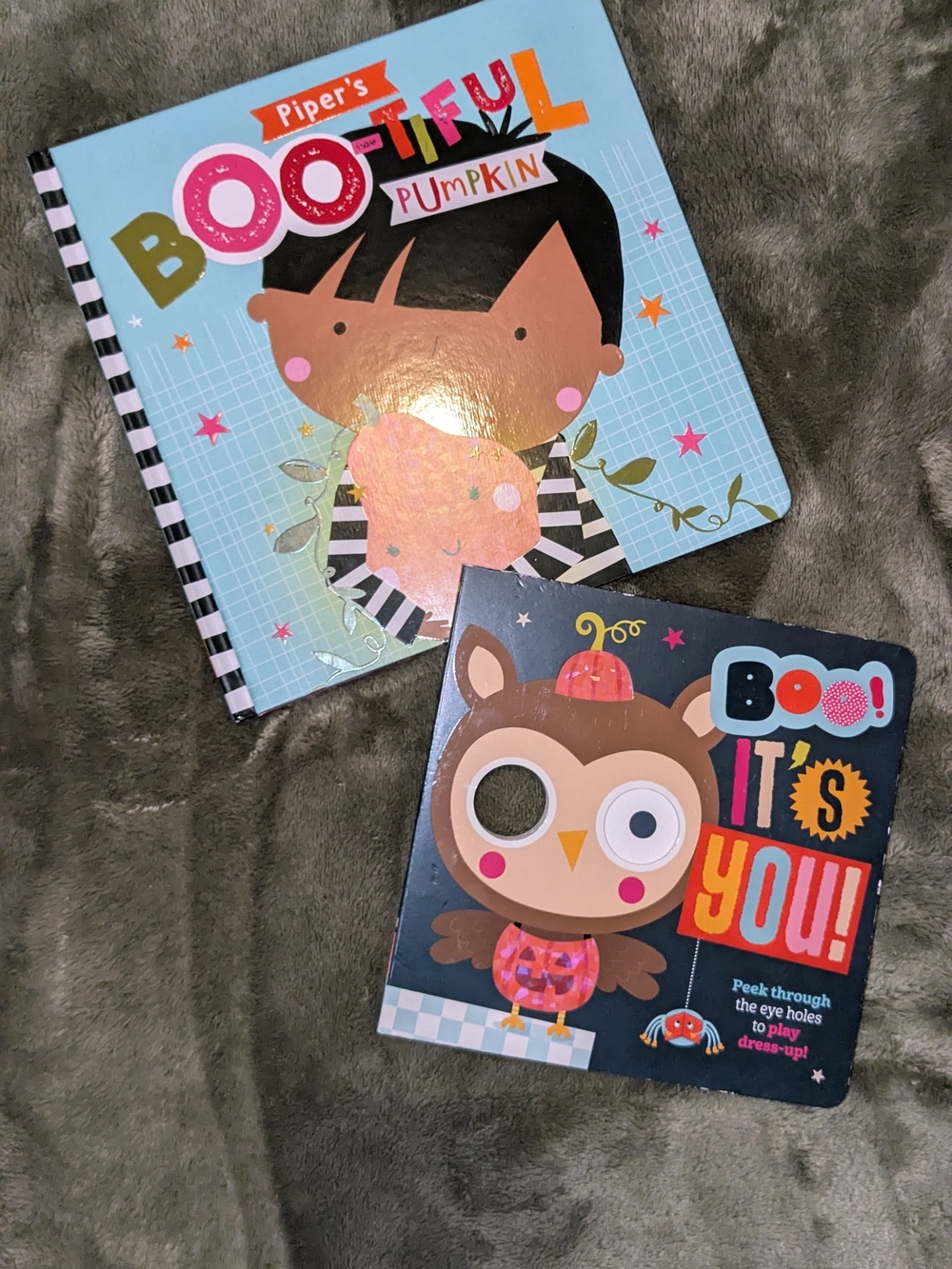 Target Kids Two Halloween Board Books in Blue, Black, Pink and Orange